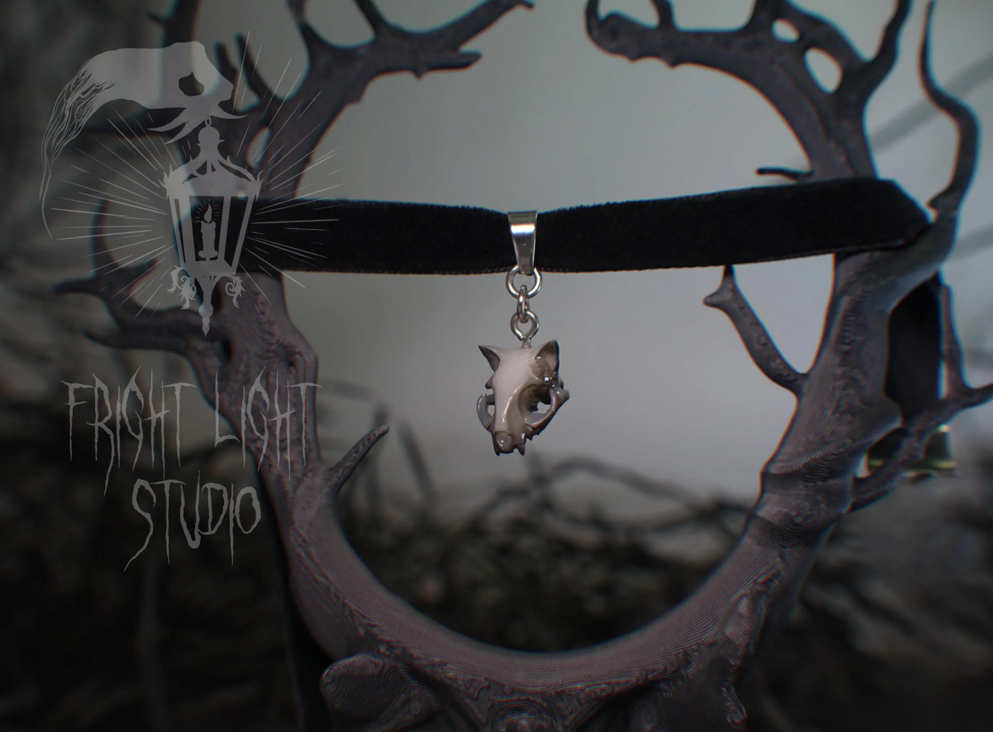 Cat Skull Choker