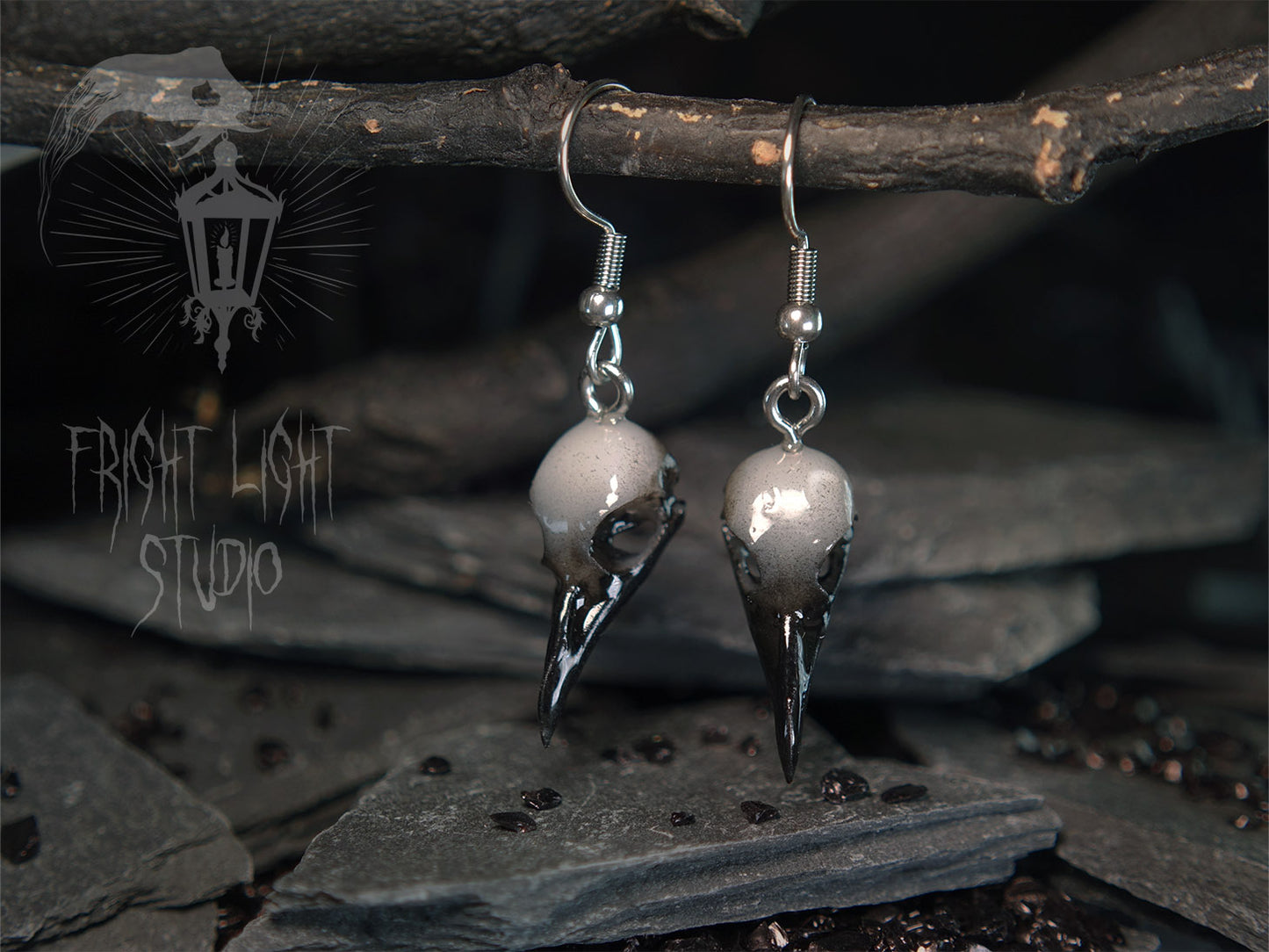 Raven Skull Ghost (Pair)