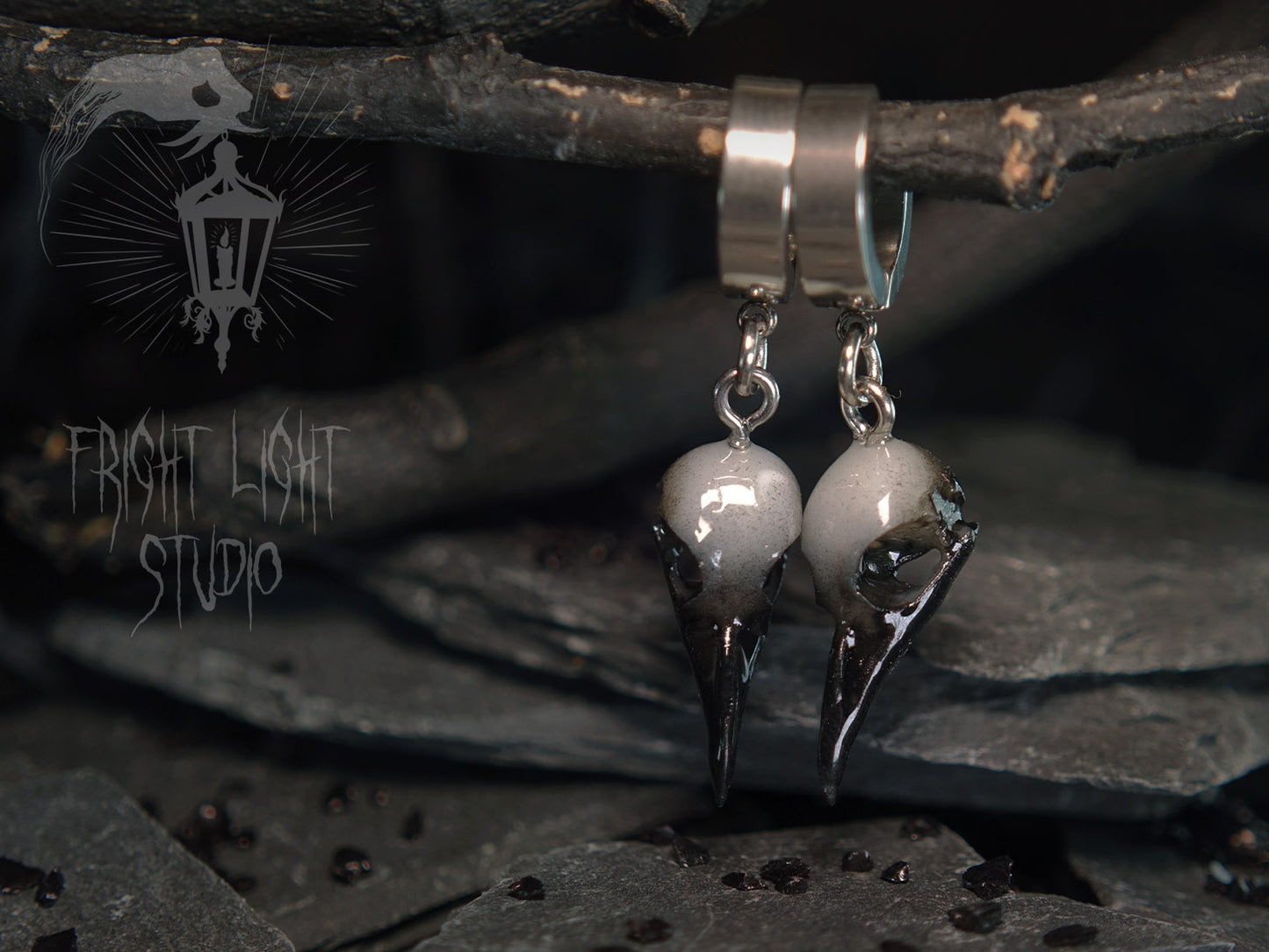 Raven Skull Ghost (Pair)