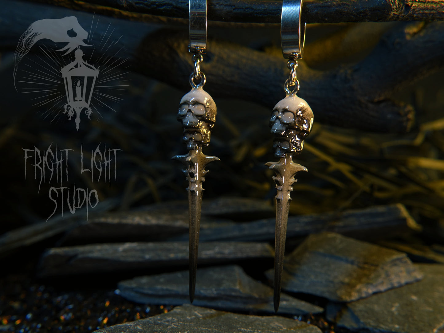 Skull Dagger Ghost Color (Pair)