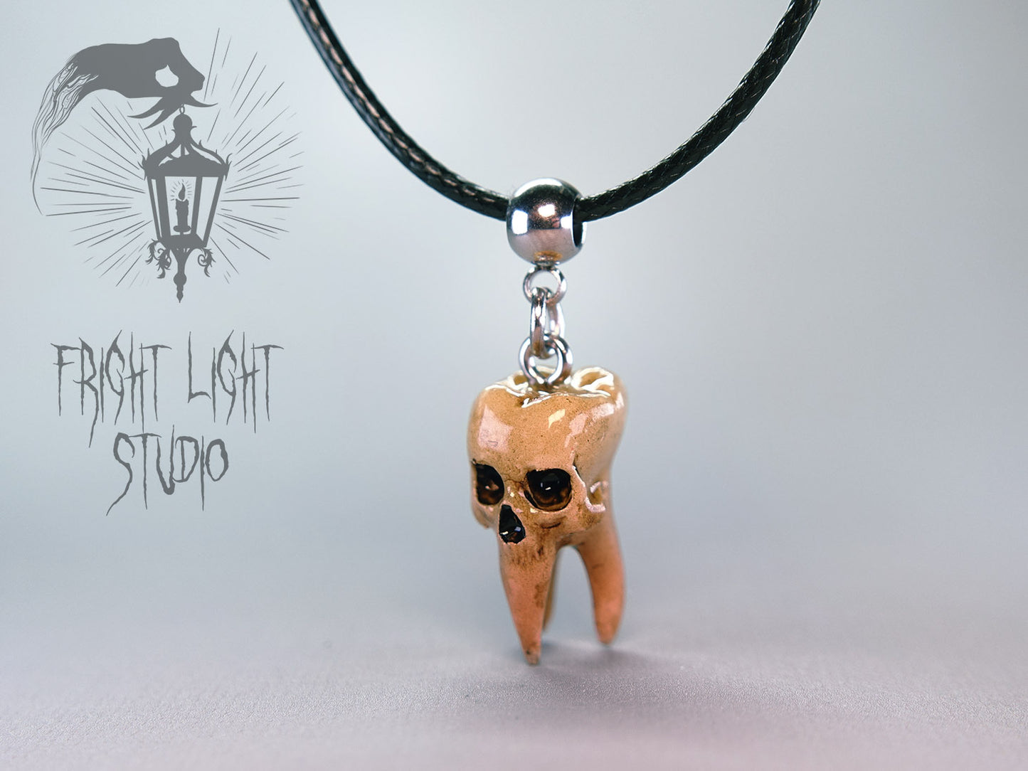 Tooth Skull Necklace – Gothic Pendant