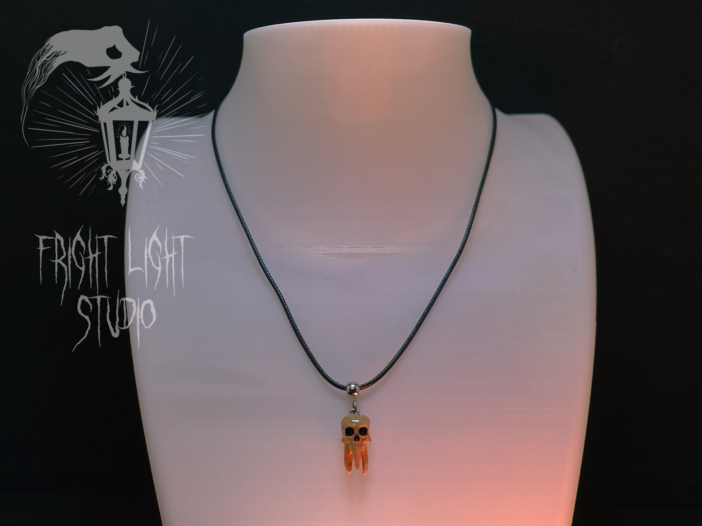 Tooth Skull Necklace – Gothic Pendant