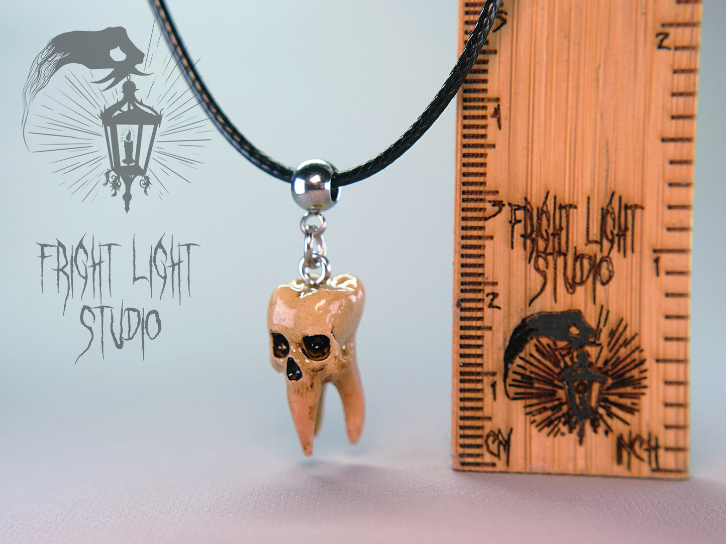 Tooth Skull Necklace – Gothic Pendant