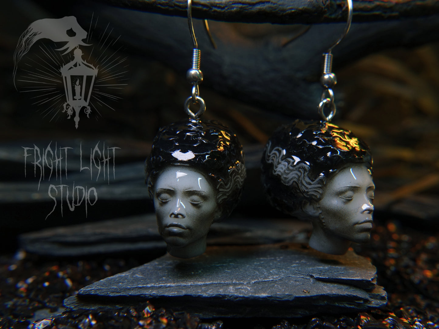 Frankenstein Bride Earrings (Pair)