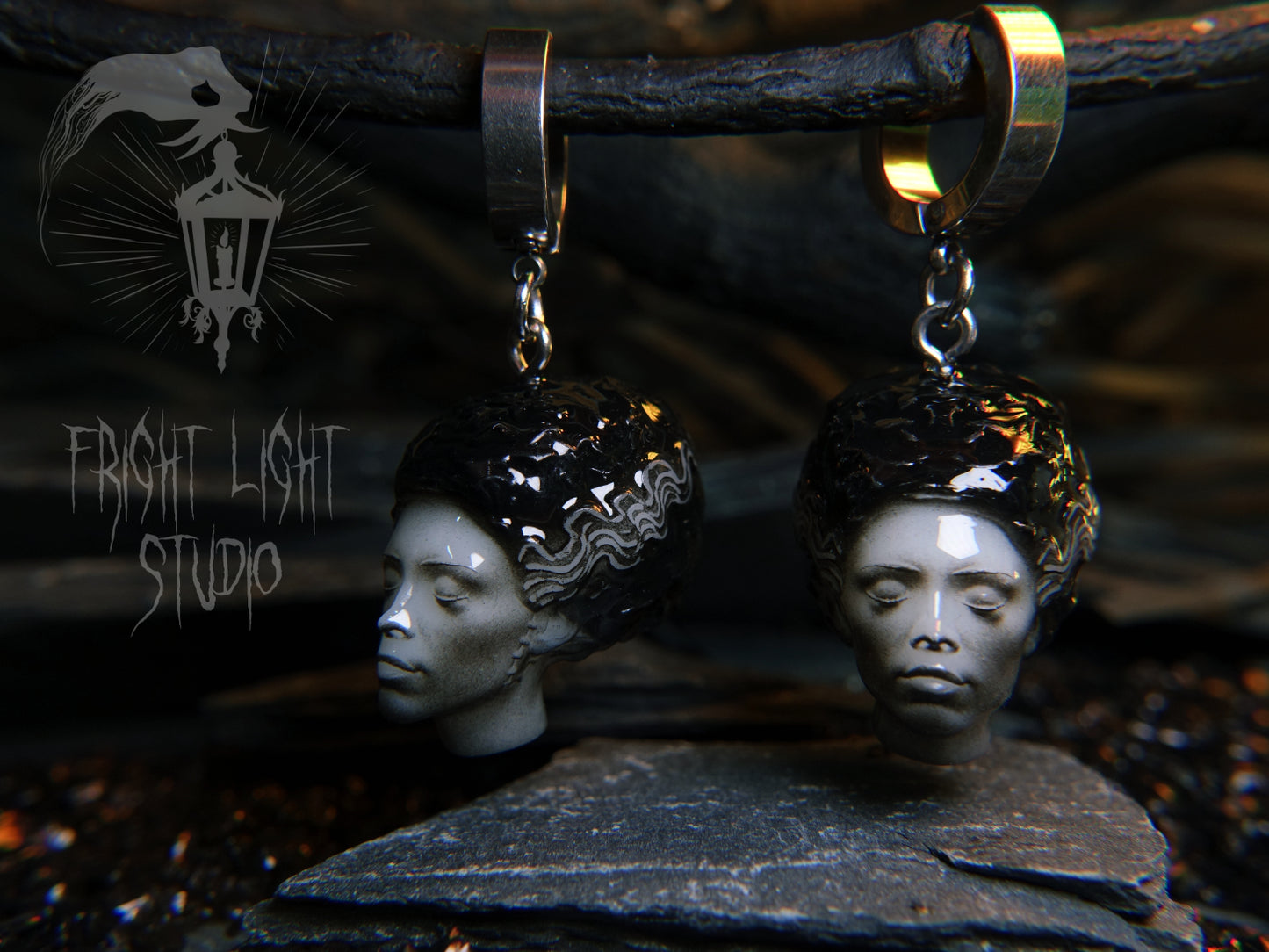 Frankenstein Bride Earrings (Pair)