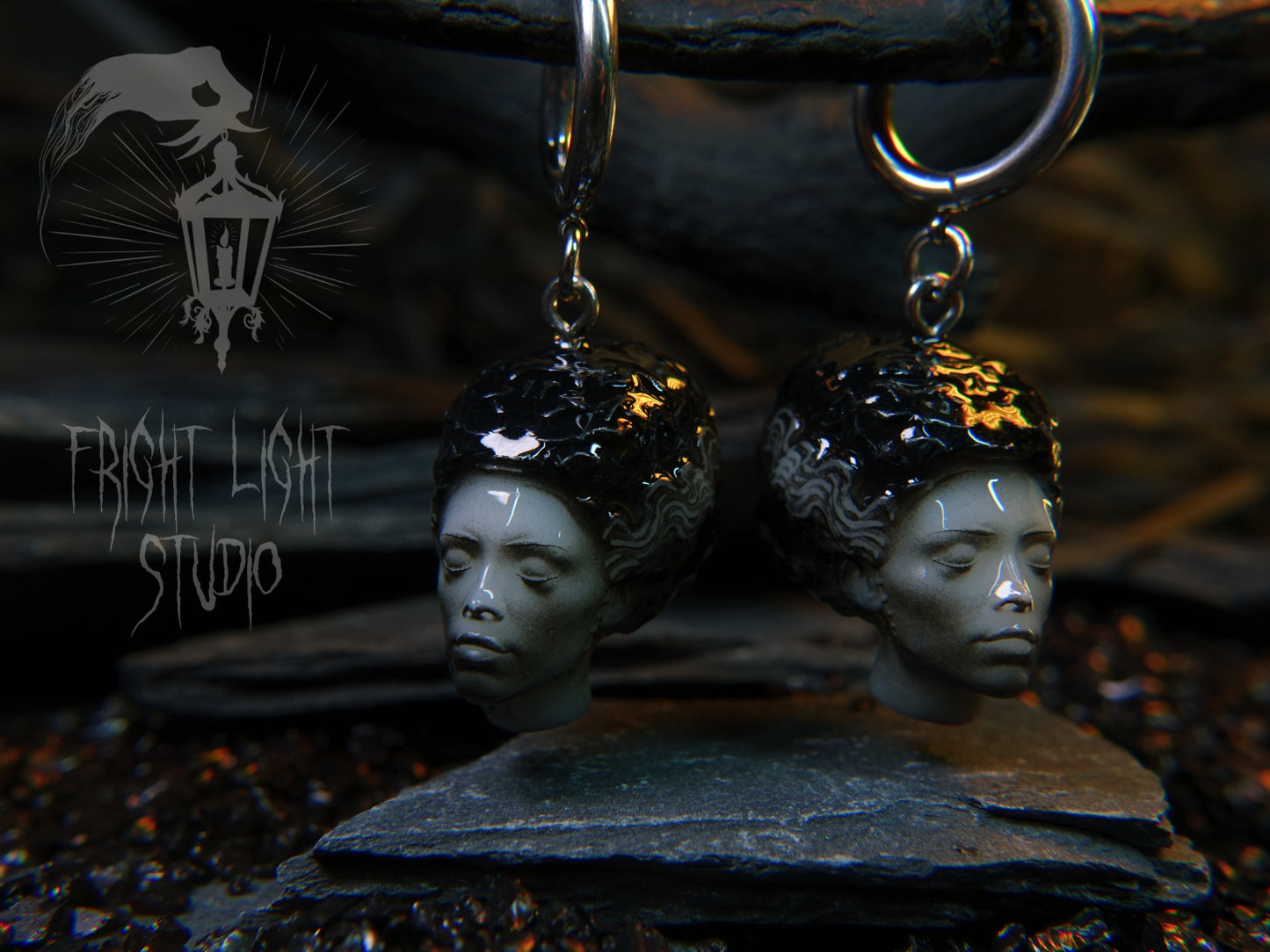 Frankenstein Bride Earrings (Pair)