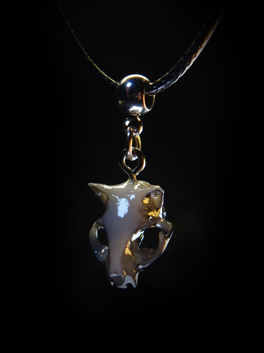 Cat Skull Necklace – Gothic Pendant