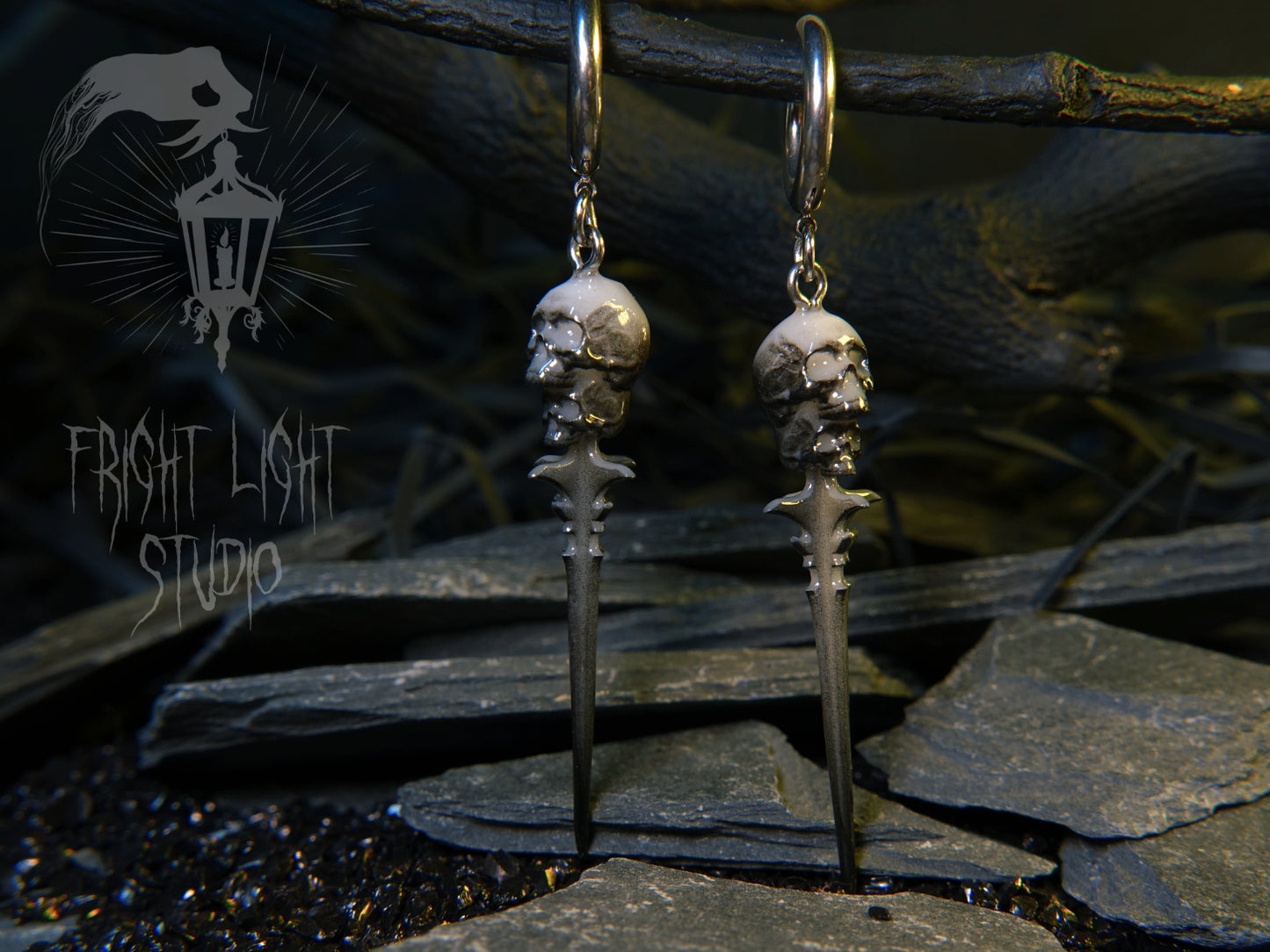 Skull Dagger Ghost Color (Pair)